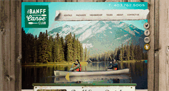 Desktop Screenshot of banffcanoeclub.com